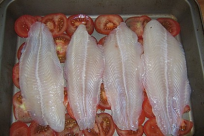 Fischfilet mit Kartofffel - Kräuter - Kruste 12