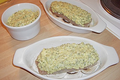 Fischfilet mit Kartofffel - Kräuter - Kruste 25