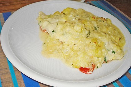 Fischfilet mit Kartofffel - Kräuter - Kruste 18