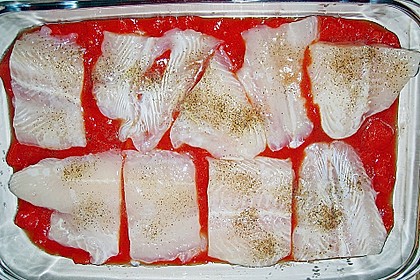 Fischfilet mit Kartofffel - Kräuter - Kruste 28