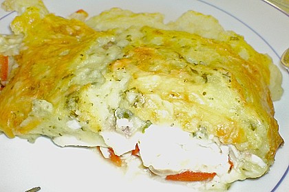 Fischfilet mit Kartofffel - Kräuter - Kruste 24