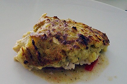 Fischfilet mit Kartofffel - Kräuter - Kruste 11