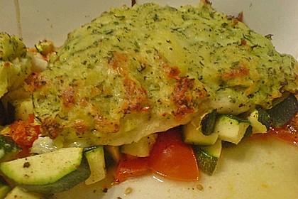 Fischfilet mit Kartofffel - Kräuter - Kruste 16