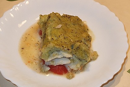 Fischfilet mit Kartofffel - Kräuter - Kruste 6