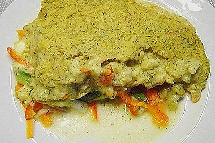 Fischfilet mit Kartofffel - Kräuter - Kruste 9