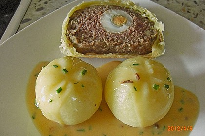 Falscher Hase mit glacierten Möhren und Spätzle 18