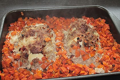 Falscher Hase mit glacierten Möhren und Spätzle 21