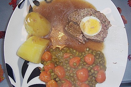 Falscher Hase mit glacierten Möhren und Spätzle 16