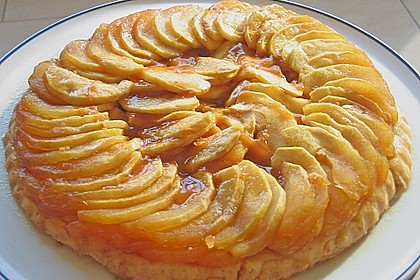 Apfeltarte mit Vanillesoße 2