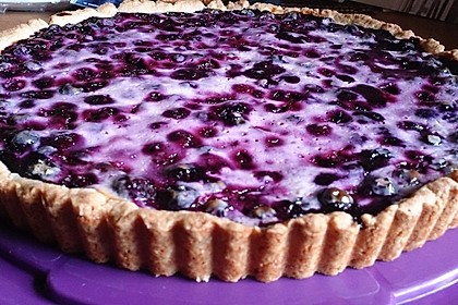 Finnischer Blaubeerkuchen mit Kermaviili 17