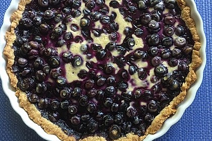 Finnischer Blaubeerkuchen mit Kermaviili 9