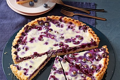 Finnischer Blaubeerkuchen mit Kermaviili 15