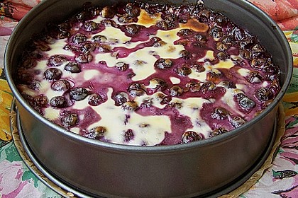 Finnischer Blaubeerkuchen mit Kermaviili 30