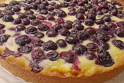 Finnischer Blaubeerkuchen mit Kermaviili 18