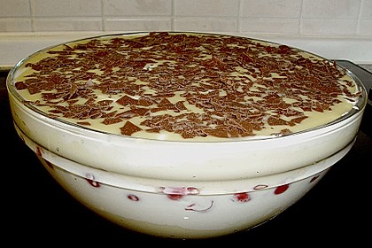 Vanille - Kirsch - Speise mit Eierlik&ouml;r