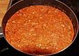 Urmelis Tomaten - Schafsk&auml;se - Sauce mit Bratwurstb&auml;llchen