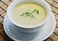 Kartoffelcremesuppe mit Wiener W&uuml;rstchen