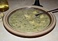 Mangoldsuppe mit K&auml;sekl&ouml;&szlig;chen