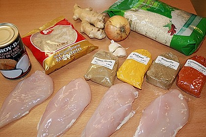 Cremiges indisches Chicken - Curry 7