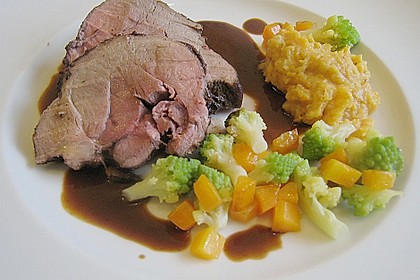 Wildschweinkeule an Met - Sauce 2