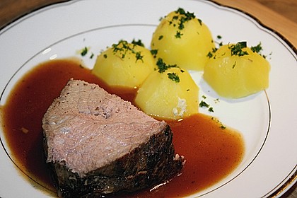 Rinderbraten mit Balsamico - Rotweinsauce