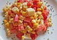 Paprika - K&auml;se - Mais - Salat