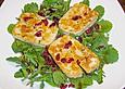 Rucolasalat mit gebratenem Halloumi