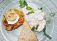 M&ouml;hren - Reis - R&ouml;sti mit Garnelen