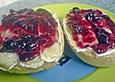 Toast mit Camembert