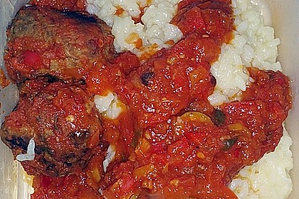 Rindfleischk&ouml;fte in Pizzaiola - Sauce 1