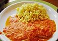Fisch mit Paprika - Zwiebel - Sauce