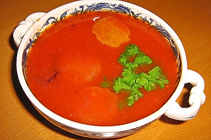 Tomatensuppe mit Orangensaft 1