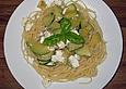 Zucchini - Schafsk&auml;se - Spaghetti