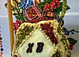 Zaren - Paskha - russische traditionelle Frischk&auml;se - Rosinen - Speise zu Ostern