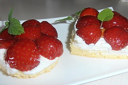 Biskuit - Grundrezept, mit Vanillepudding 29