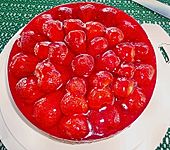 Biskuit - Grundrezept, mit Vanillepudding (Bild)