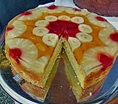 Biskuit - Grundrezept, mit Vanillepudding (Bild)