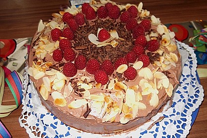 Biskuit - Grundrezept, mit Vanillepudding 26