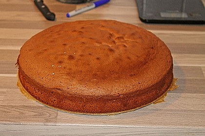 Biskuit - Grundrezept, mit Vanillepudding 25