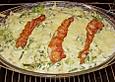Schnitzelauflauf mit Gorgonzolasahne