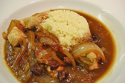 Lamm - Bulgur mit Rosinen - Zwiebeln 3