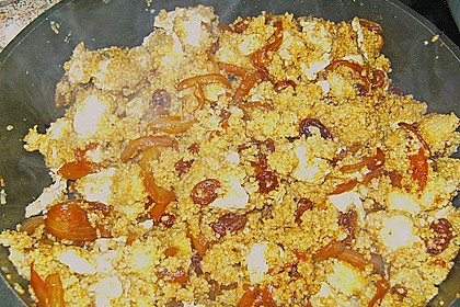Lamm - Bulgur mit Rosinen - Zwiebeln 5
