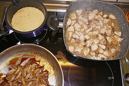 Lamm - Bulgur mit Rosinen - Zwiebeln 8