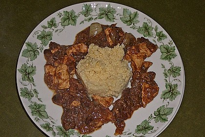 Lamm - Bulgur mit Rosinen - Zwiebeln 9