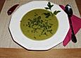 K&uuml;rbissuppe mit Kr&auml;uter - Croutons