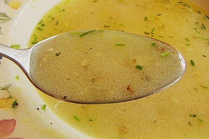 Ger&ouml;stete Grie&szlig;suppe