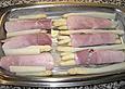 &Uuml;berbackene Schinken - Spargel - R&ouml;llchen