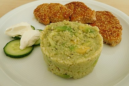 Trio von Couscous, Avocado und Gurke 5