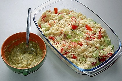 Trio von Couscous, Avocado und Gurke 11