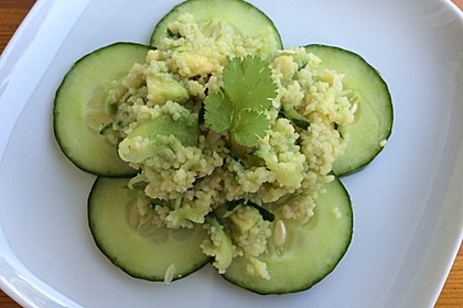 Trio von Couscous, Avocado und Gurke 1
